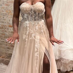 Wtoo by Watters Austin Strapless Corset Tulle Wedding Gown: New with tags